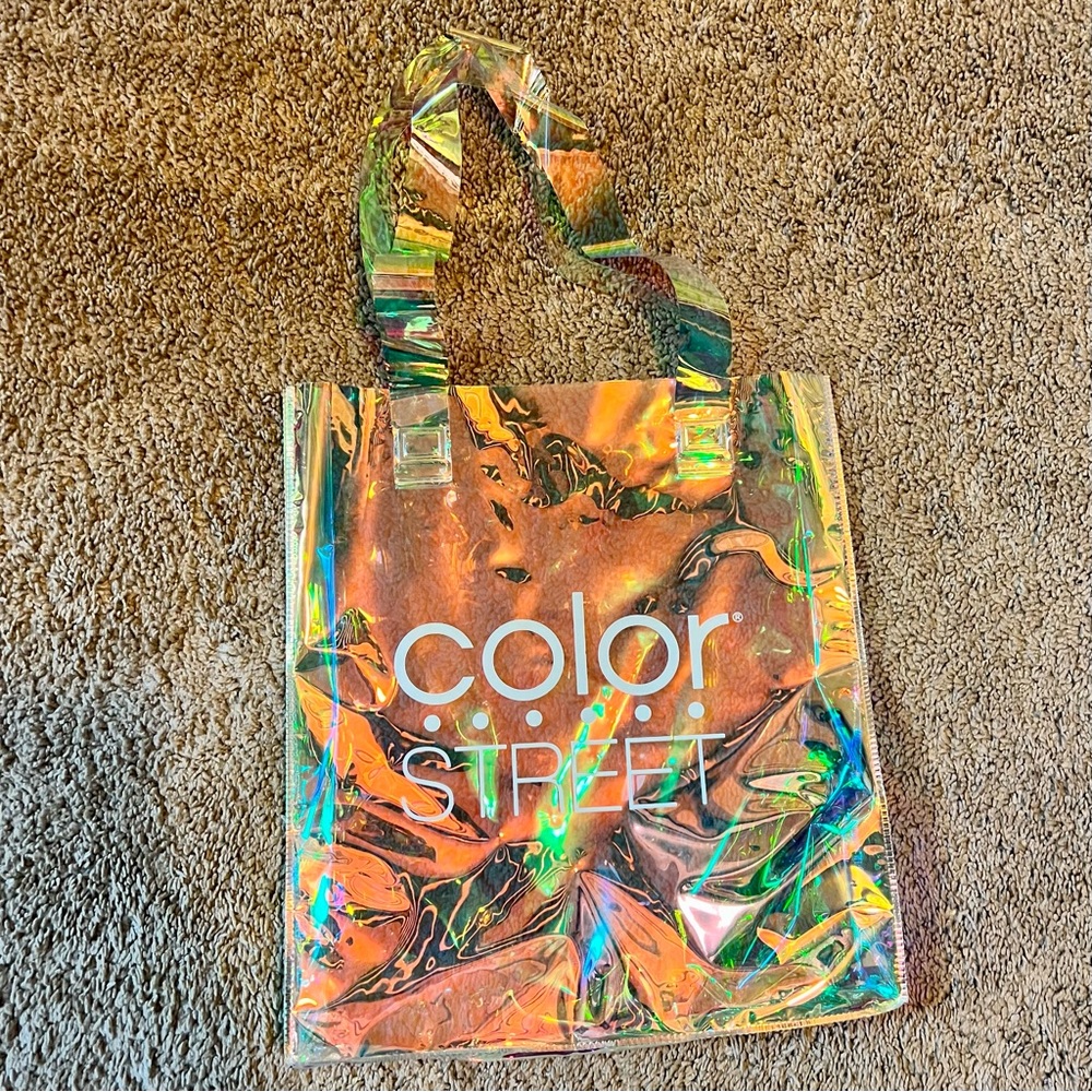 NEW Color Street Iridescent Stylist Special Tote Bag